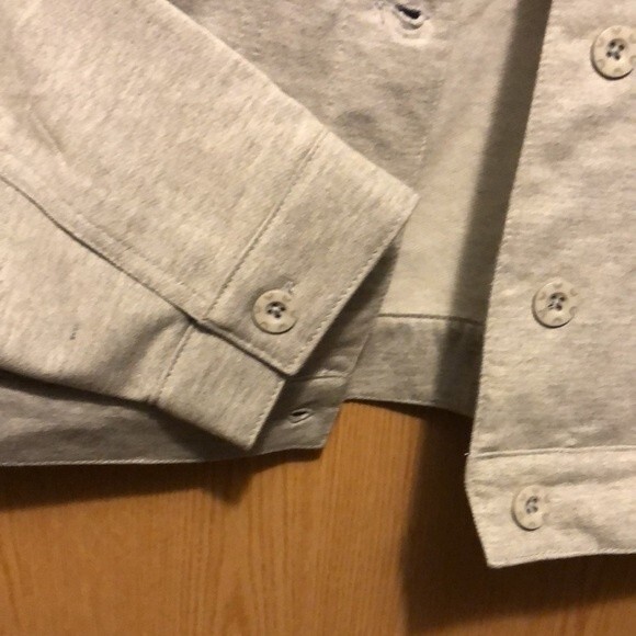 Back in the saddle size medium cotton polyester grey button front coat - Picture 7 of 8
